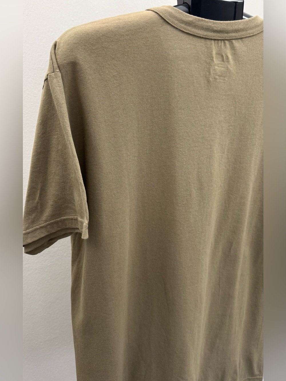 Soffe Dri Cotton Tan T-Shirt Men’s Large 100% Cotton Made in USA Casual Tee - Picture 5 of 11